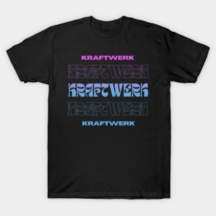 Kraftwerk // Typography Fan Art Design T-Shirt